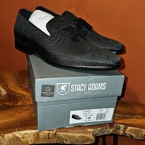 Stacy Adams-NWT! Men's Charcoal Men's Loafers Size 7